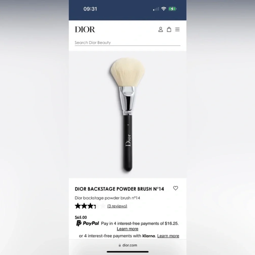 Dior Beauty Brush Set Travel Pouch NIB - Picture 11 of 12